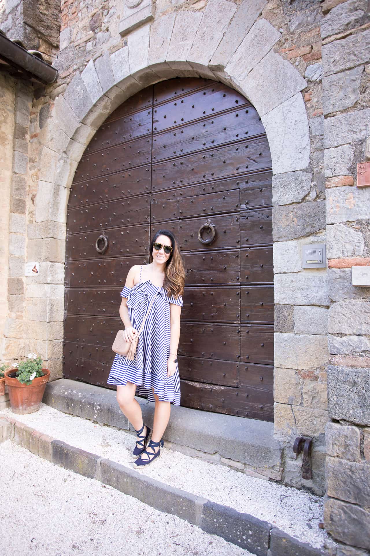 Blue and White Stripes in Tuscany