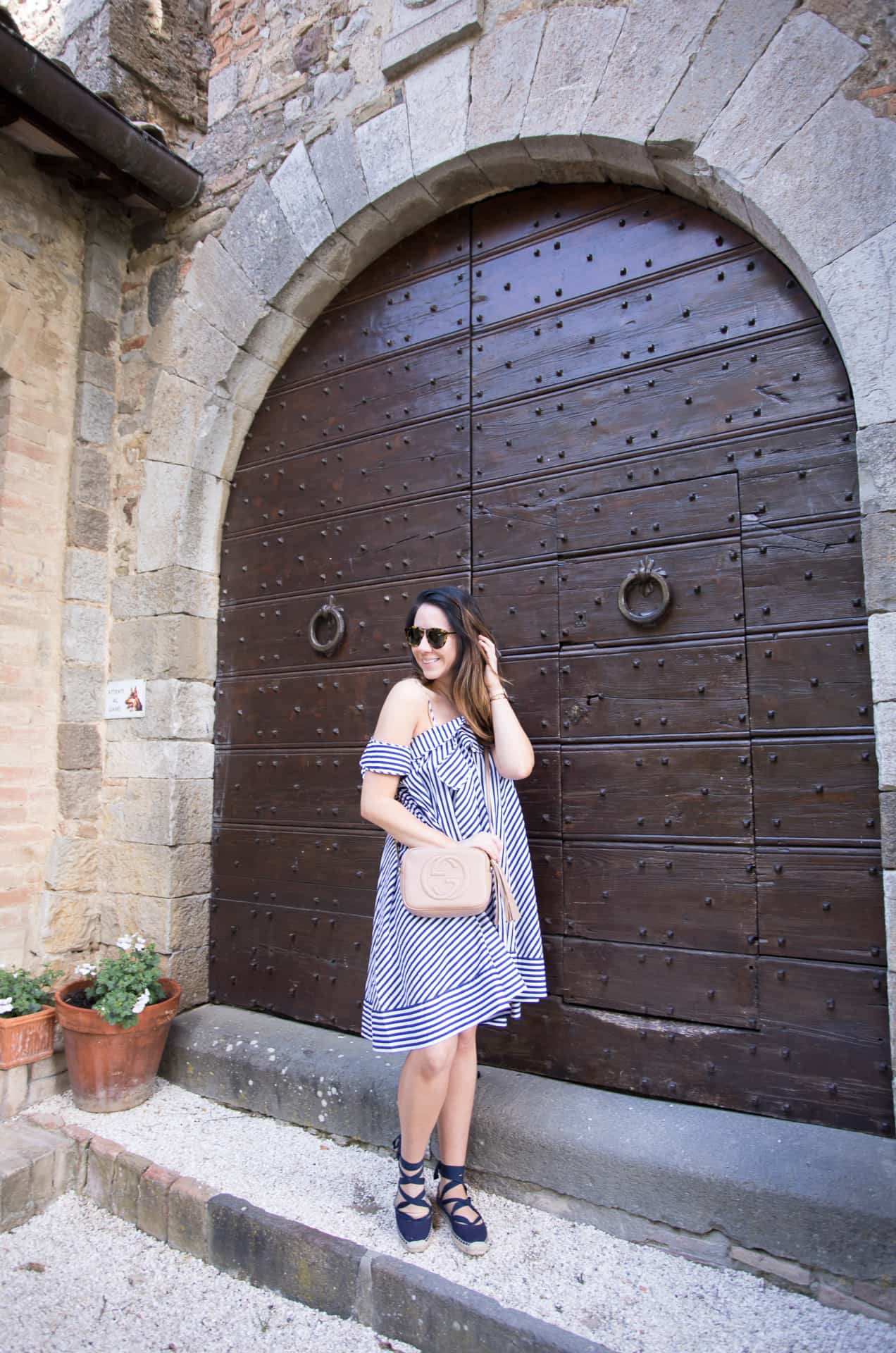 Blue and White Stripes in Tuscany