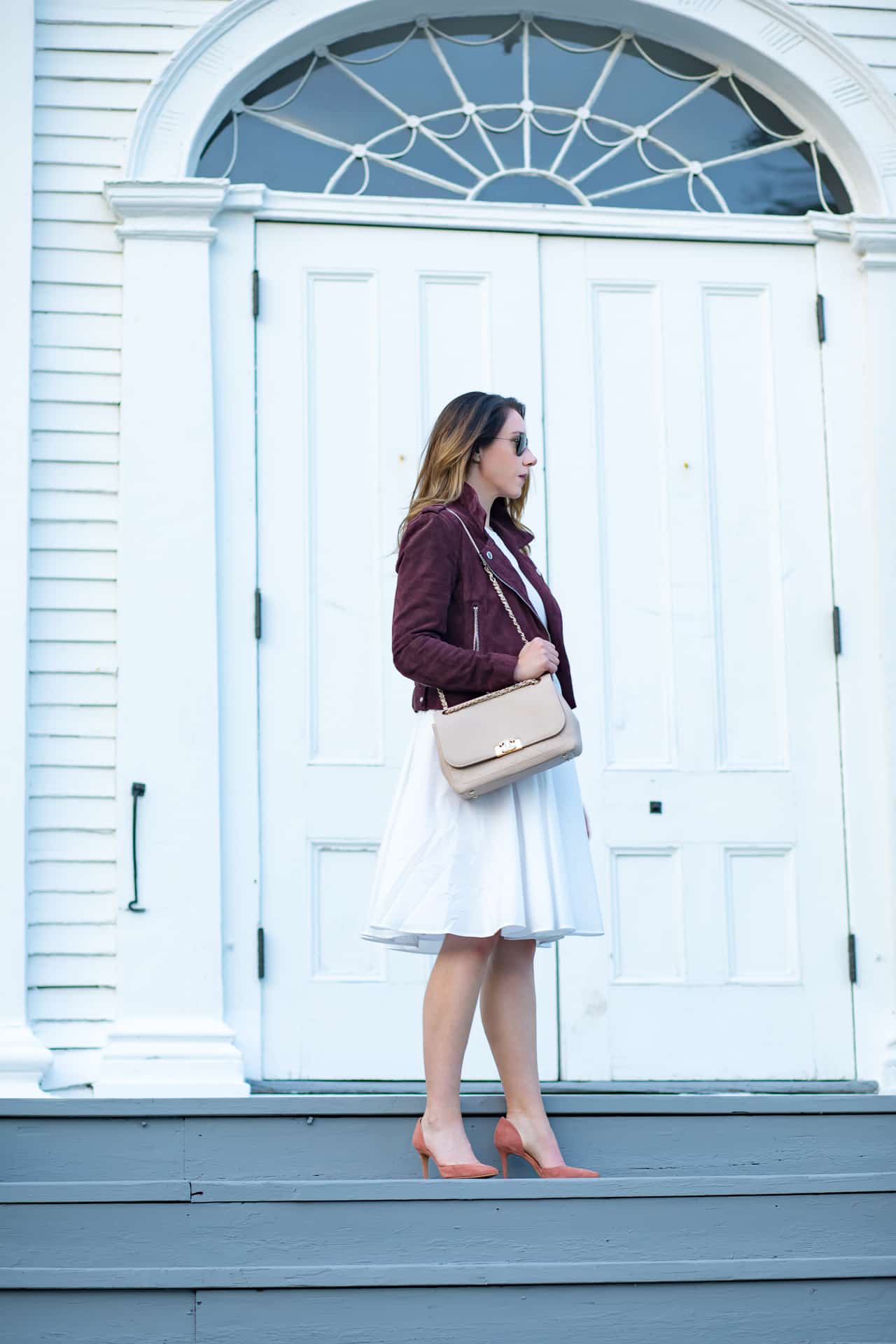 White + Burgundy, a Fall Combination With Cotton Canary