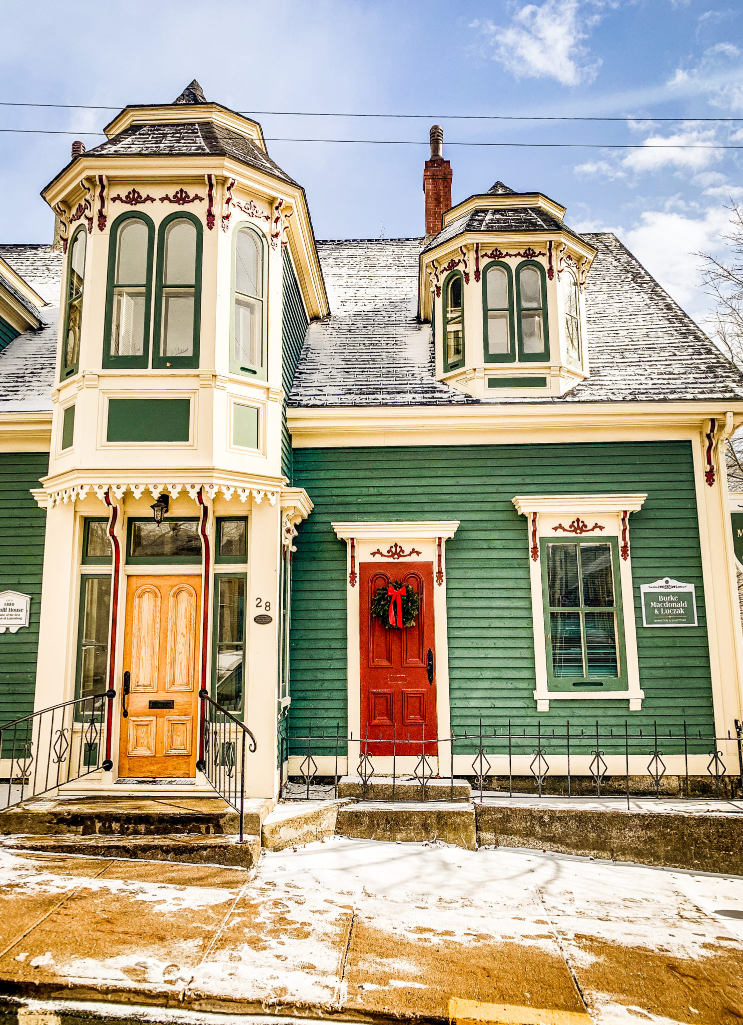 Lunenburg Nova Scotia architecture featured by top US travel blog, Sunny Coastlines