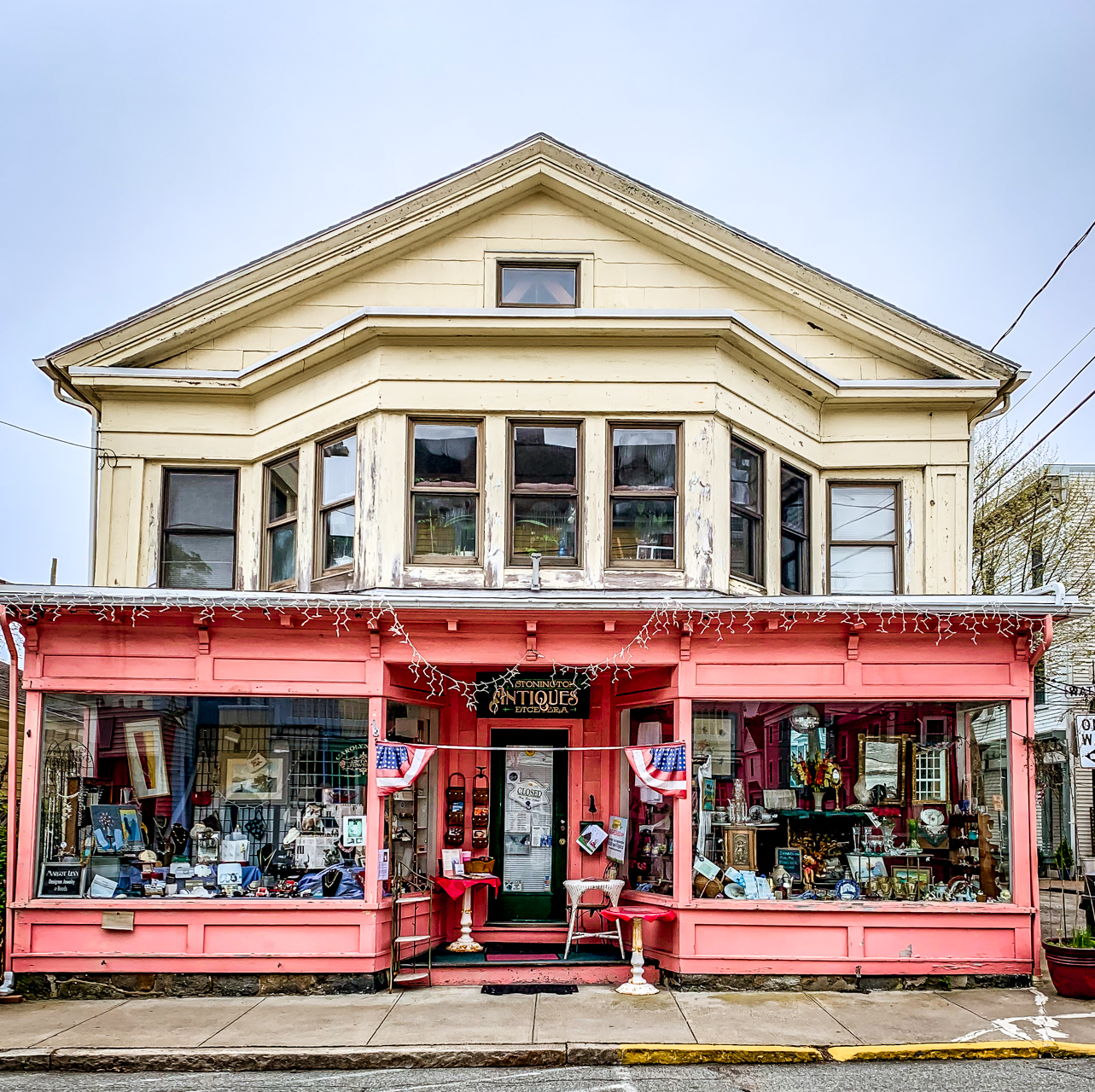 Top 10 Things to Do in Stonington CT on your Weekend Getaway featured by top US travel blogger, Shannon Shipman: image of stonington antiques store