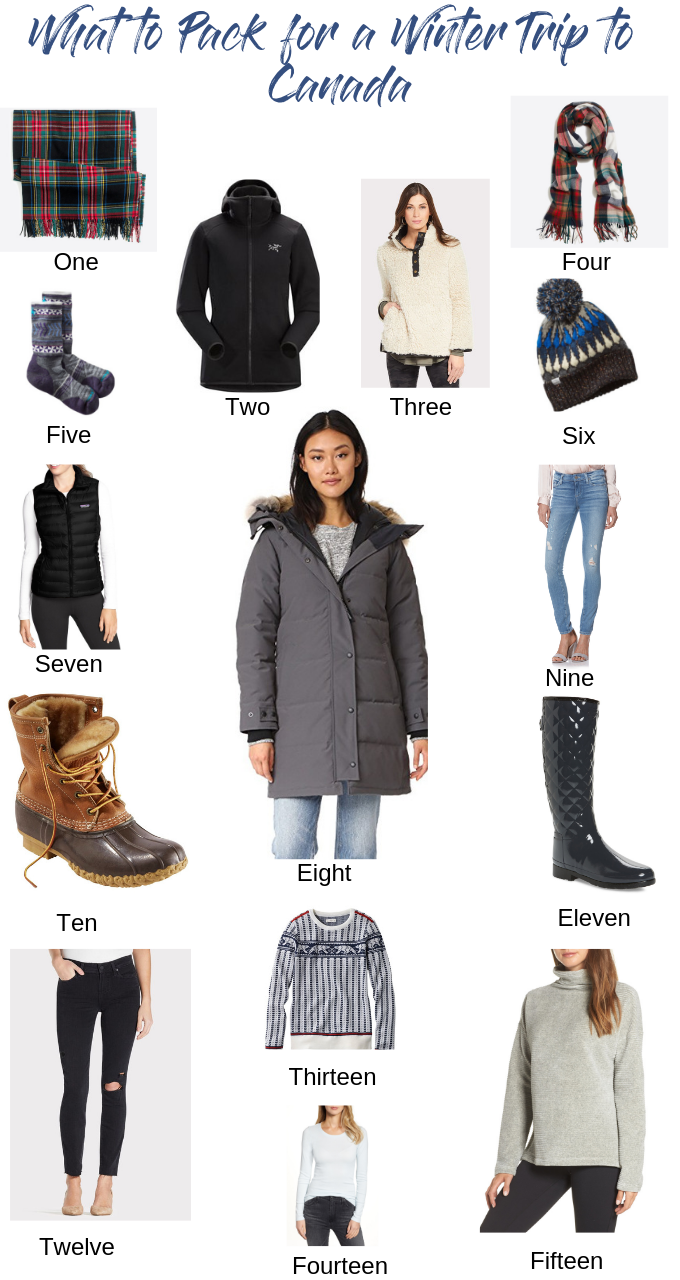 15 Essentials to Pack for a Winter Vacation in Canada featured by top US travel blog, Sunny Coastlines