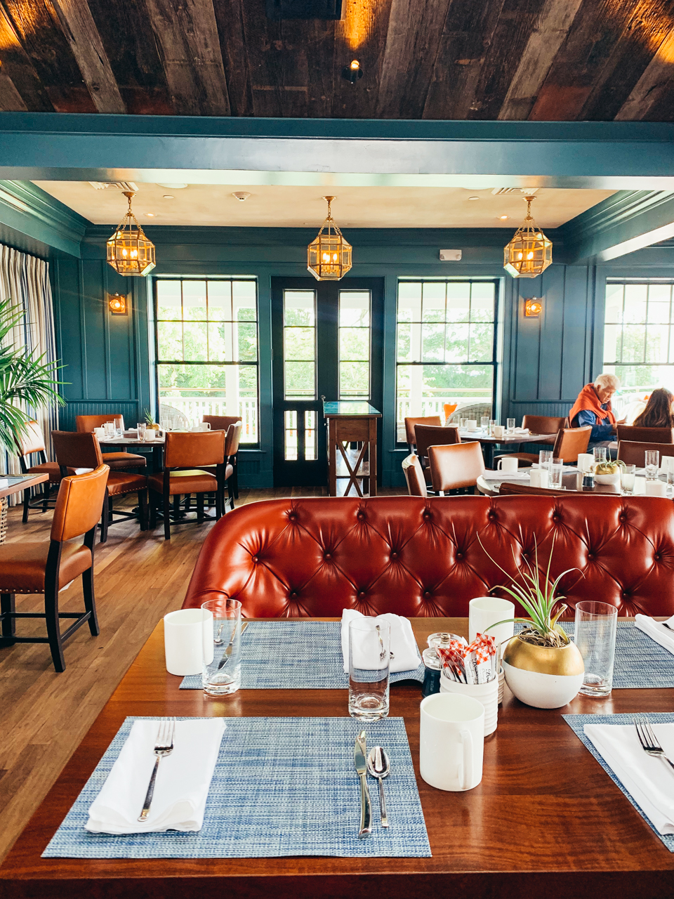 Bettini's | New England Foodie Guide: Top 8 Restaurants in Martha's Vineyard You Must Try by popular New England Food Blogger, Shannon Shipman: image of the inside of Bettini's in Martha's Vineyard.