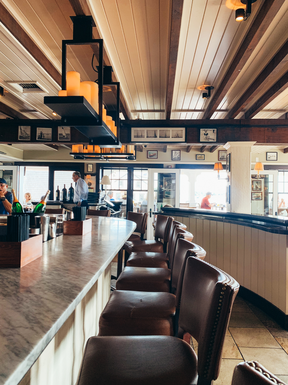 Atlantic Fish and Chop House | New England Foodie Guide: Top 8 Restaurants in Martha's Vineyard You Must Try by popular New England Food Blogger, Shannon Shipman: image of Atlantic Fish and Chop House in Martha's Vineyard.