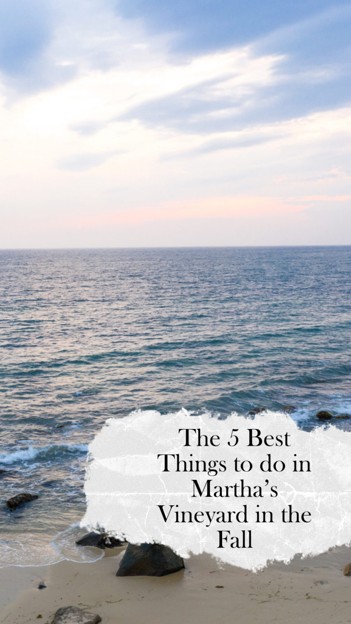 The 5 Best Things to do in Martha's Vineyard in October featured by top New England travel blogger, Shannon Shipman