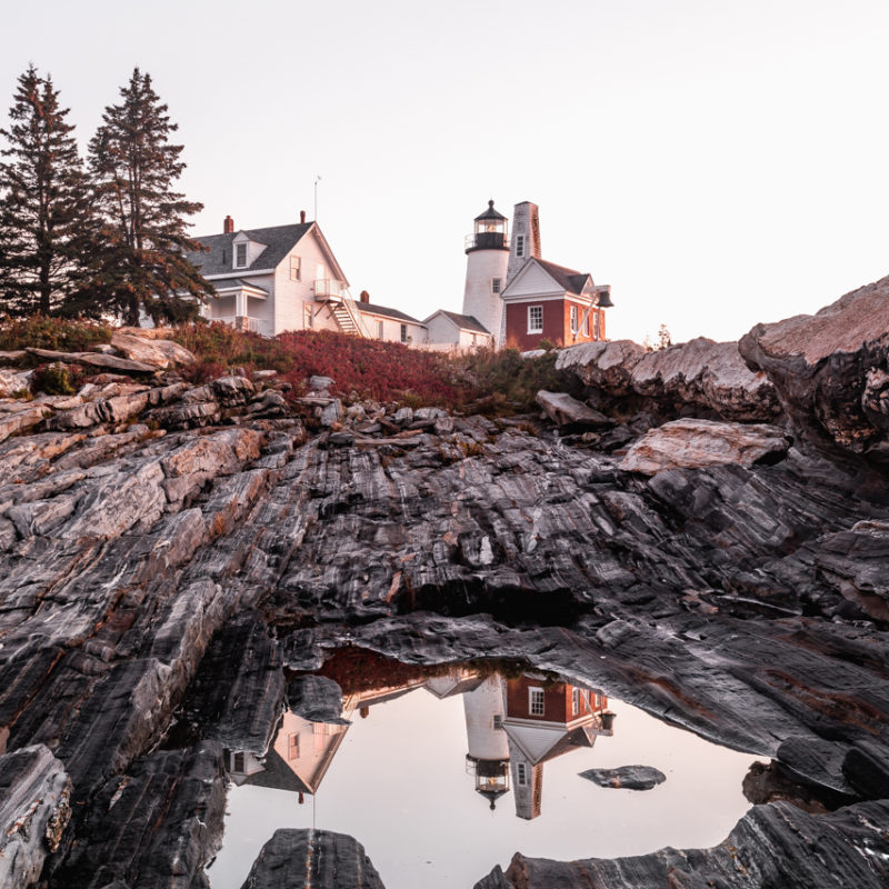 New England Print featured by top fine art photographer, Shannon Shipman: image of pemaquid point lighthouse maine