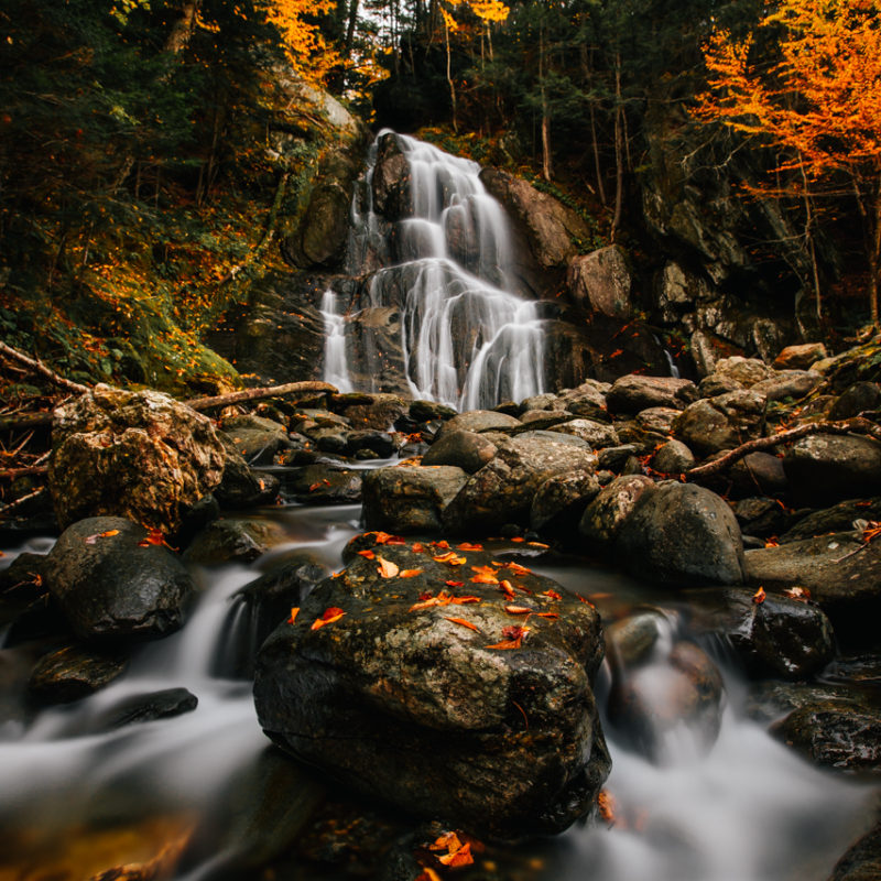New England Print featured by top fine art photographer, Shannon Shipman: image of moss glen falls of glanville in vermont