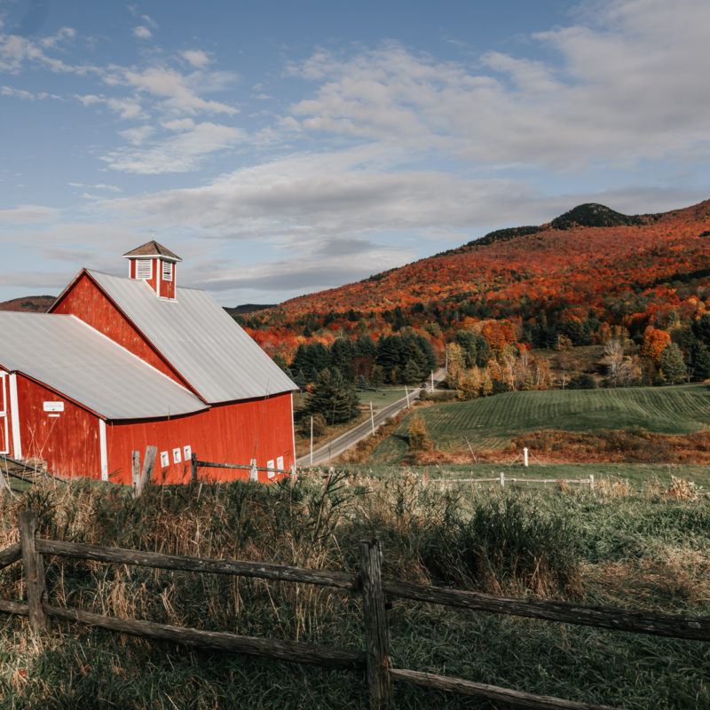 Fine Art New England Print featured by top fine art photographer, Shannon Shipman: image of Vermont in the Fall