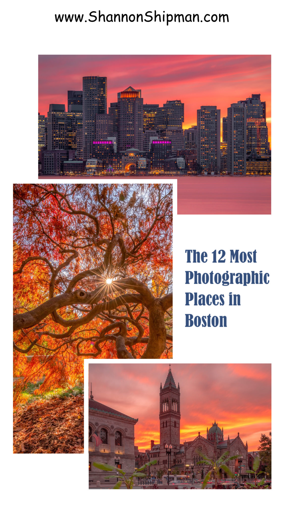 The 12 Most Photographic Places in Boston featured on top US travel photography blog, Shannon Shipman.