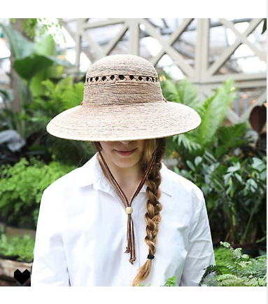 Garden Tools List by popular New England blogger, Shannon Shipman: image of a Terrain Lattice Palm Hat.