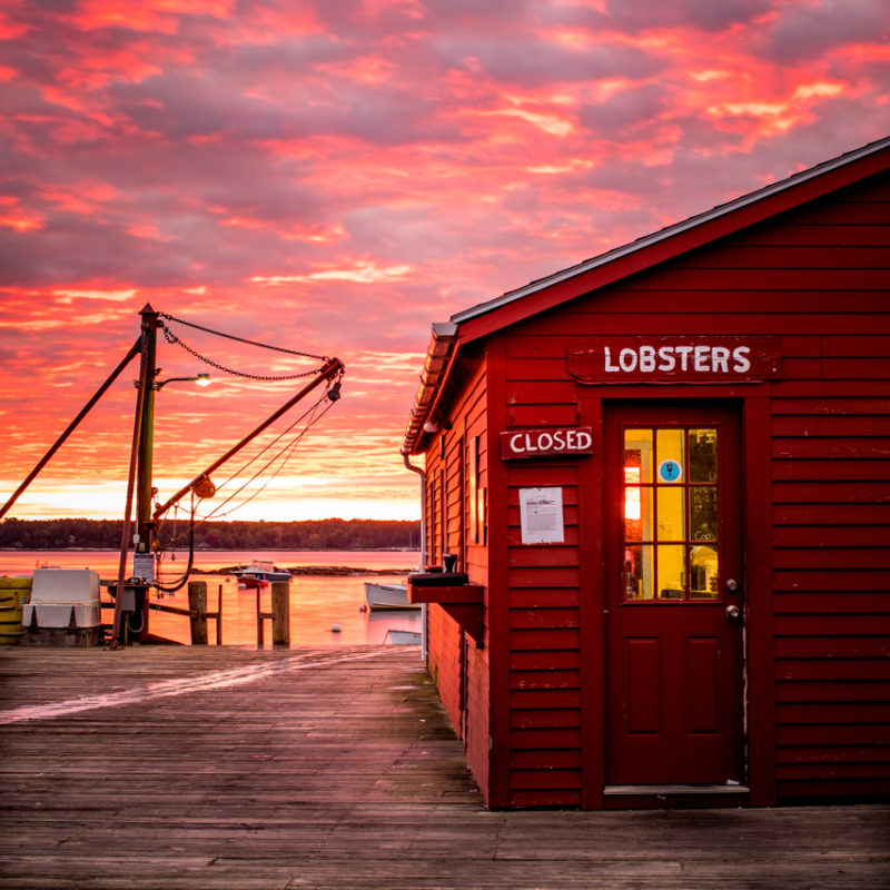 Looking for a STUNNING Seaside Pocket Print? Click here now to see Five Islands Lobster Shack, a beautiful print by top travel photographer, Shannon Shipman.