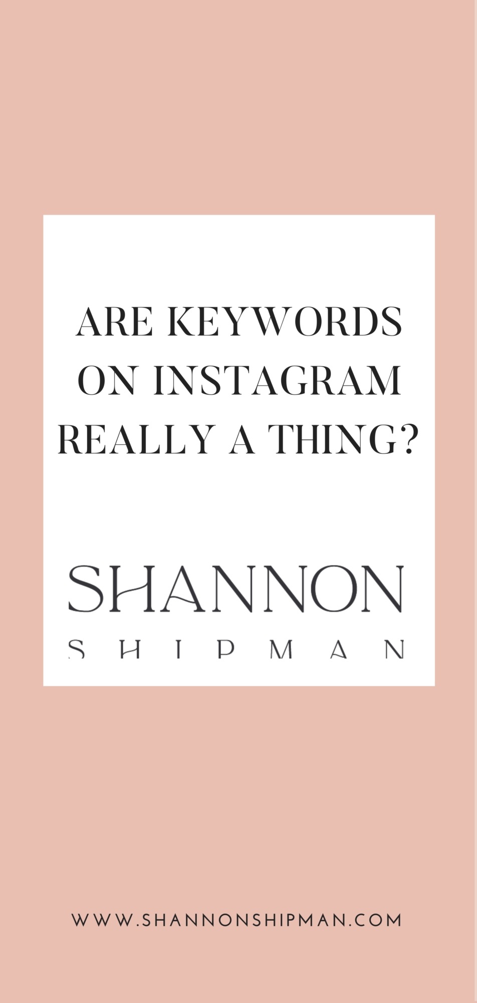are instagram keywords a thing
